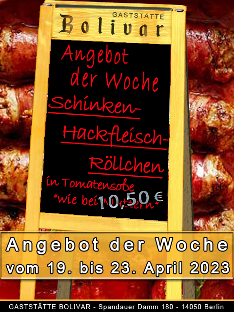 Angebot der Woche bis zum 23. April 2023