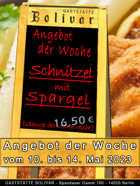 Angebot der Woche bis zum 14. Mai 2023