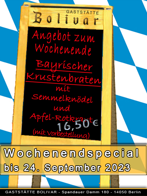 Wochenendspecial am 23 und 24 September 2023