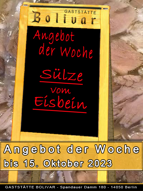 Angebot der Woche bis zum 15. Oktober 2023