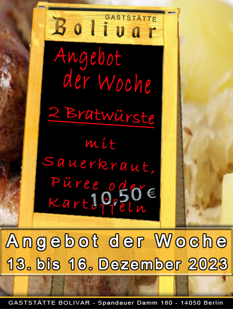 Angebot der Woche - 13. bis 16. Dezember 2023