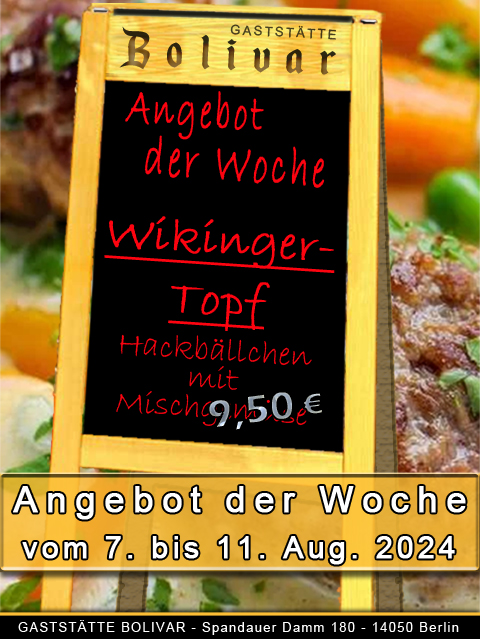 Angebot der Woche - 7 bis 11 August 2024 - Wikinger-Topf