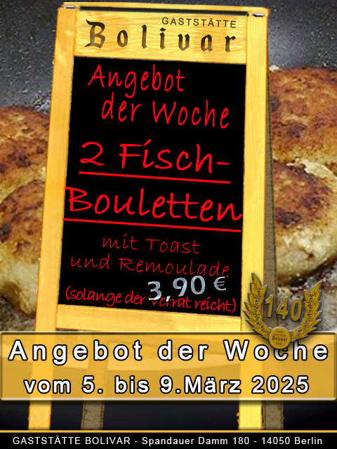 2 Fischbuletten / Fischfrikadellen mit einer Scheibe Toast und Remoulade 3,90 Euro