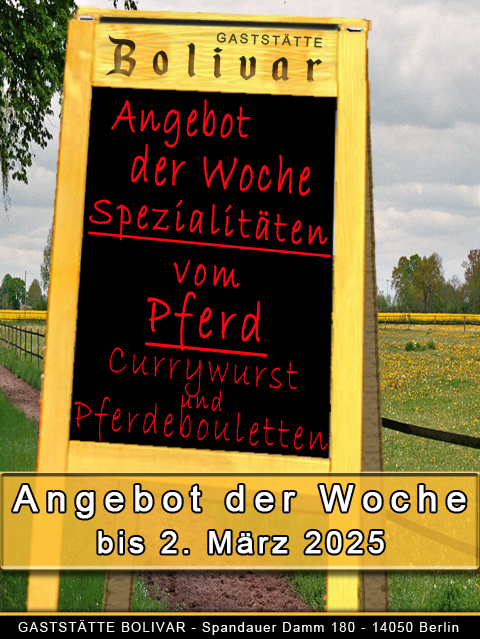 Pferdefleisch hat in Deutschland eine lange Geschichte, die von Tradition und kulinarischer Vielfalt geprägt ist. Trotz seiner Seltenheit bietet es gesundheitliche Vorteile und bleibt ein interessantes Thema in der deutschen Küche. Spezialitäten vom Pferd Pferde-Boullete 5,20 Euro Pferde-Currywurst 5,20 Euro Nur solange unsere Vorräte reichen!!!